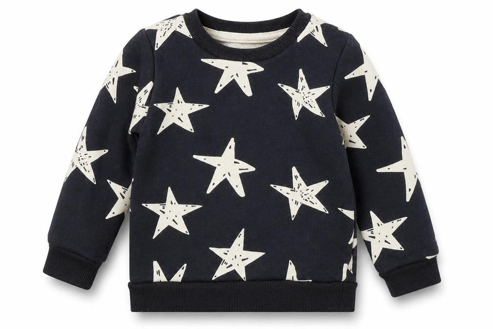 Front view of Primark Baby Blue jumper, size 9-12, Months