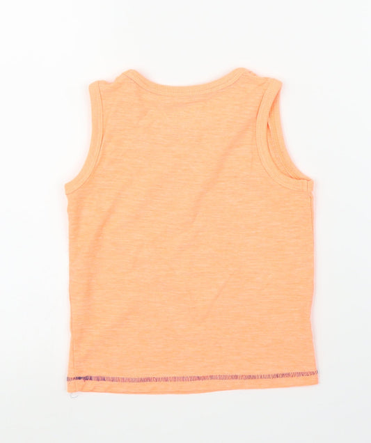 Matalan Boys Orange   Basic Tank Size 4 Years
