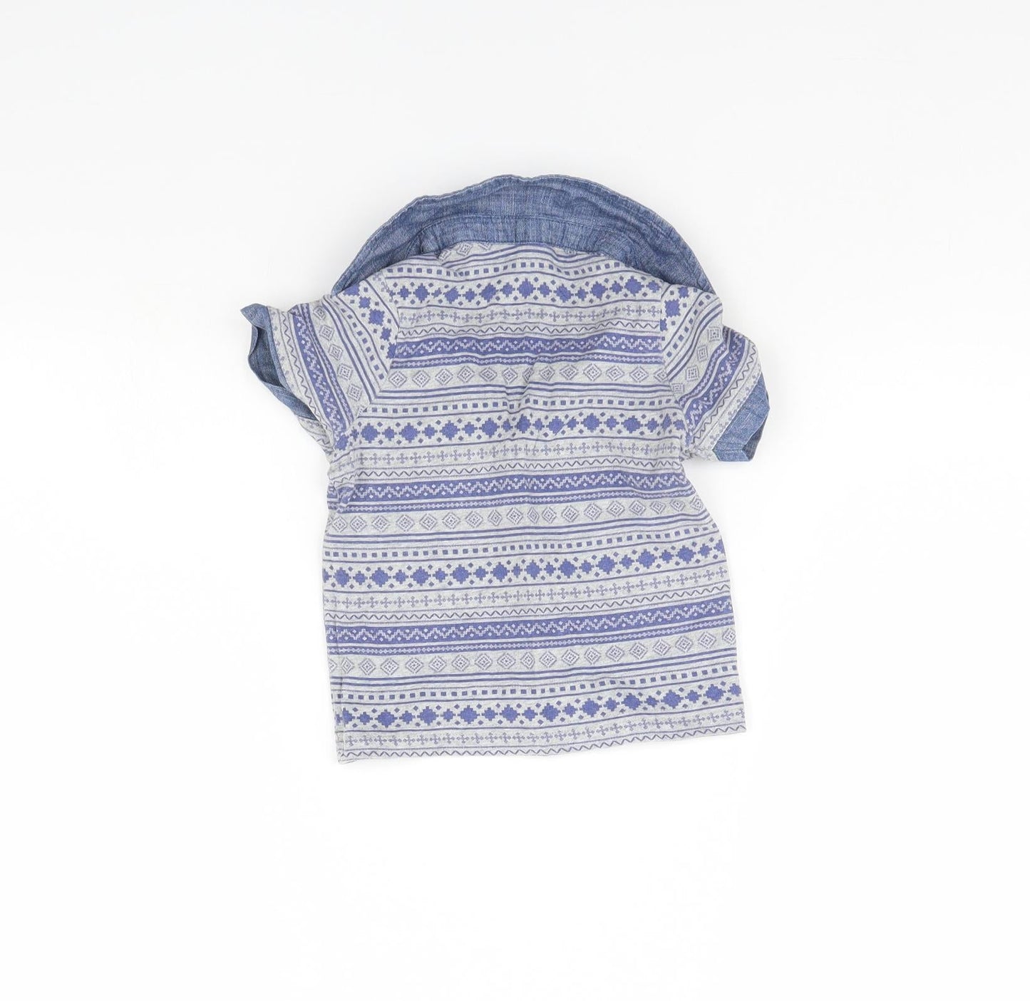 George Boys Blue Striped  Basic Polo Size 12 Months