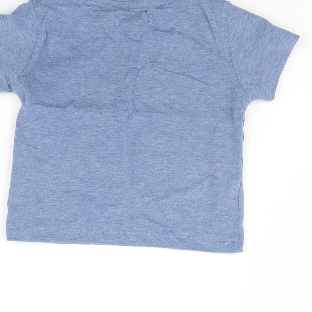 Minoti Baby Blue   Basic T-Shirt Size 6-9 Months