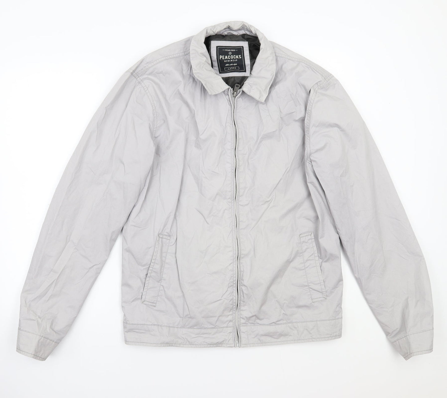 Peacocks Womens Grey  Rayon Jacket Coat Size L