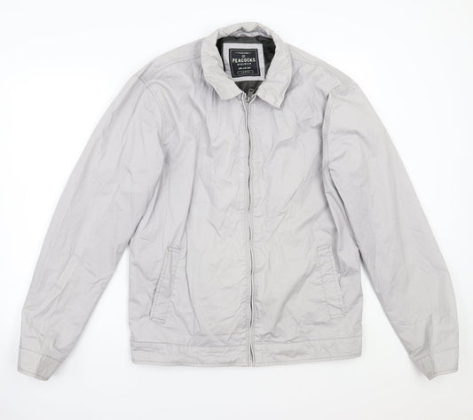 Peacocks Womens Grey  Rayon Jacket Coat Size L