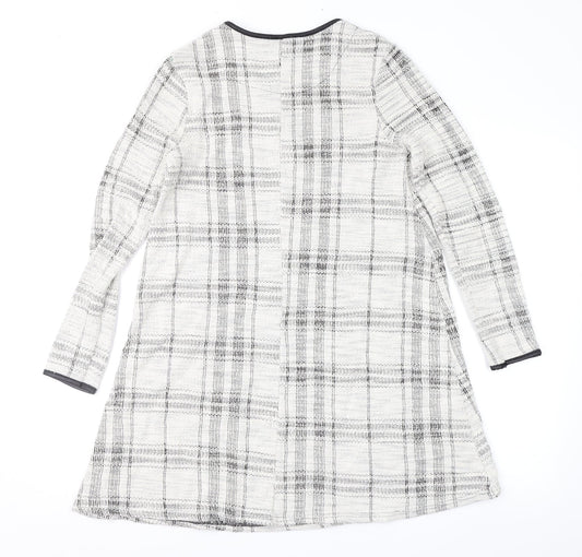 River Island Womens Grey Check  A-Line  Size 8