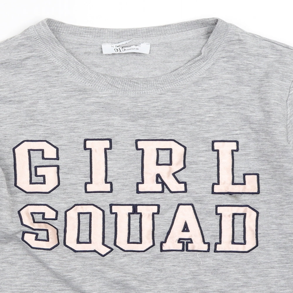 New Look Girls Grey   Pullover Sweatshirt Size S