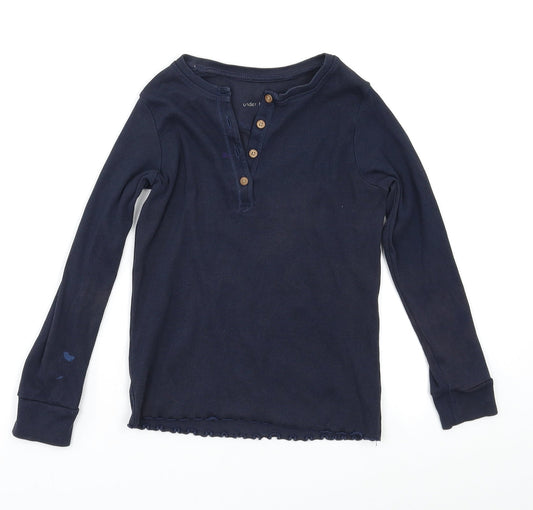 NEXT Girls Blue   Basic Blouse Size 7 Years