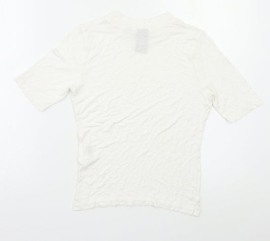 COLLUSION Womens White   Basic Polo Size 12
