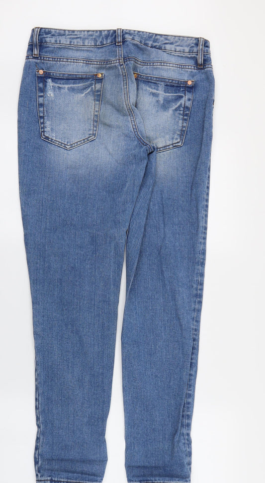 miss denim Womens Blue   Straight Jeans Size 10 L20 in