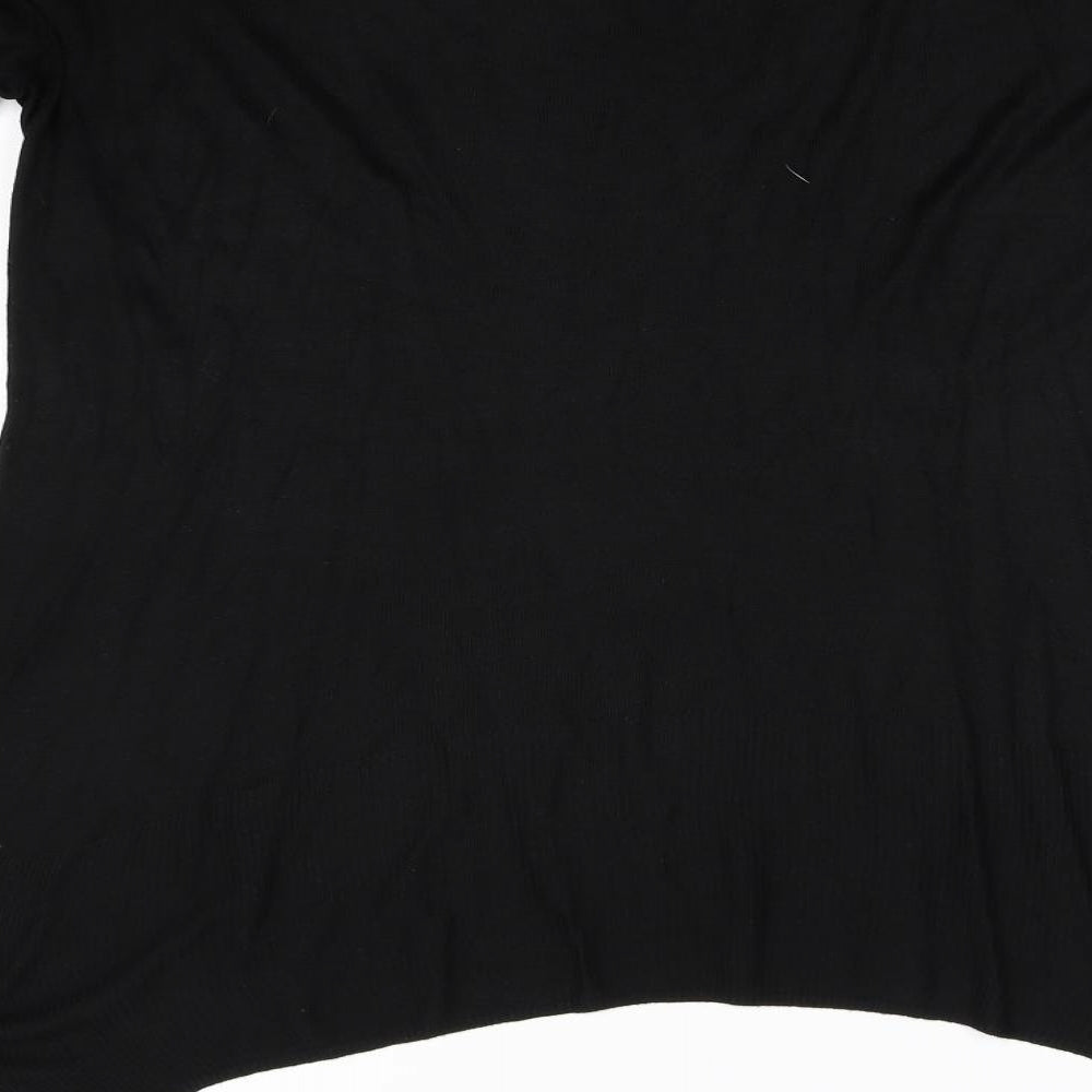 H&M Womens Black  Knit Pullover Jumper Size S