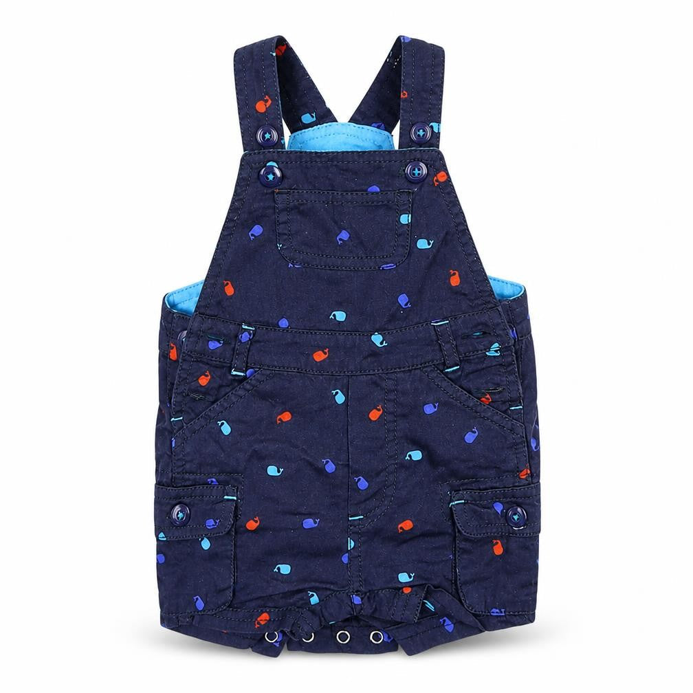Mini Club Baby Blue   Dungaree One-Piece Size 0-3 Months  - Whales