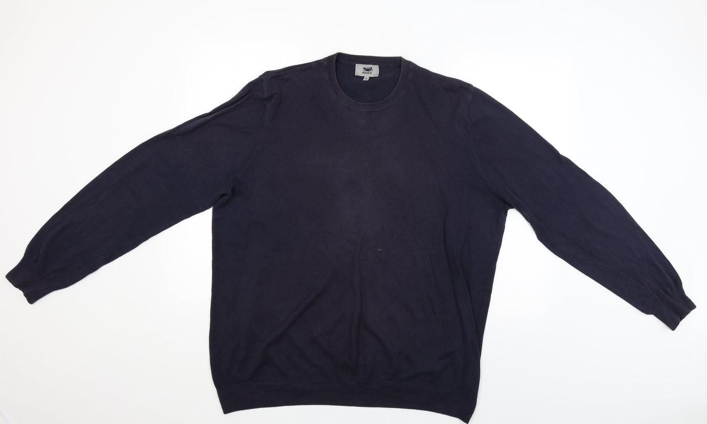 M&S Womens Blue   Pullover Jumper Size XL
