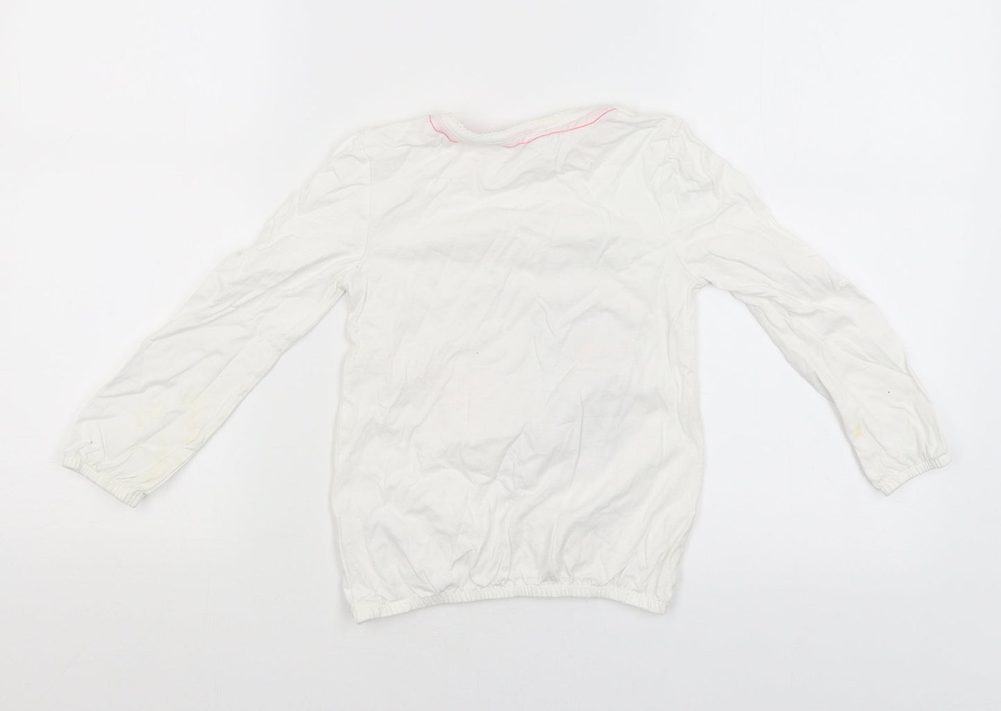 George Girls White   Pullover T-Shirt Size 4-5 Years