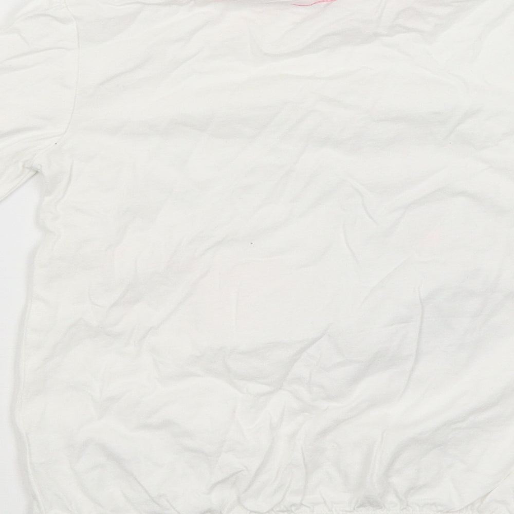 George Girls White   Pullover T-Shirt Size 4-5 Years