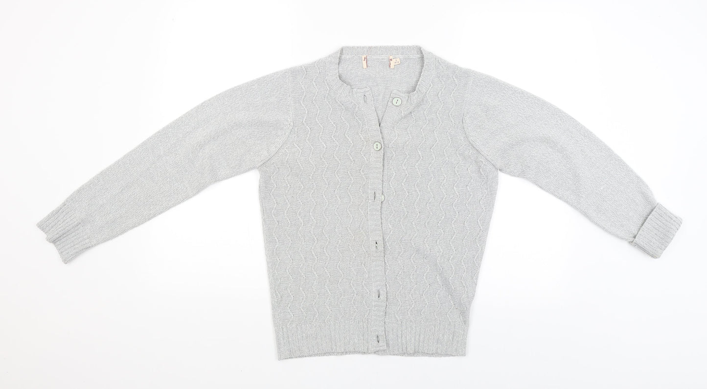 Preworn Womens Grey   Cardigan Jumper Size S