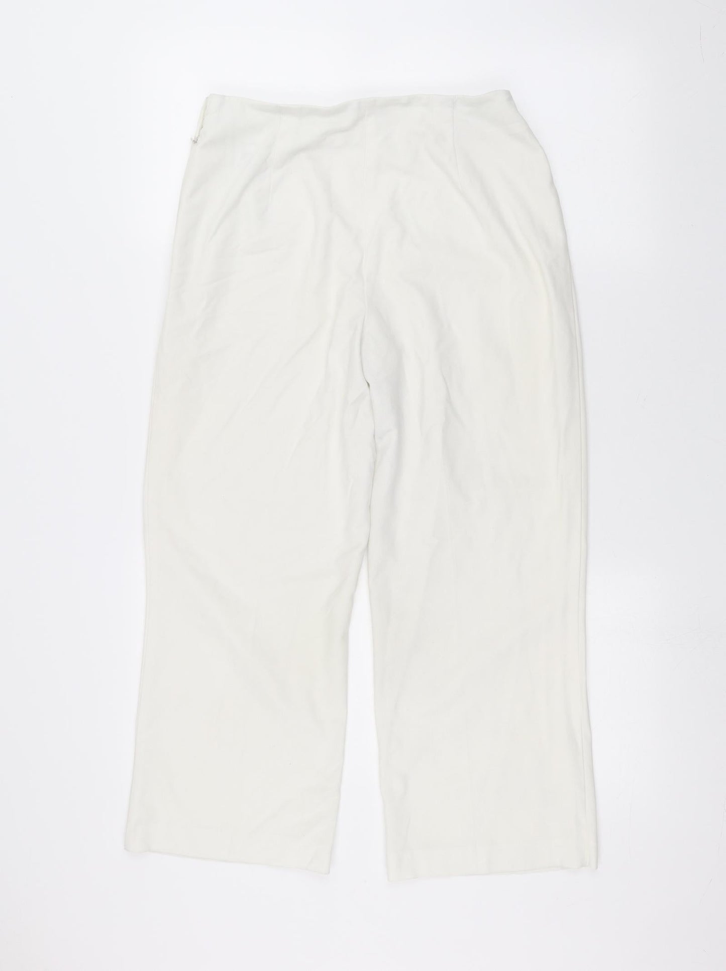 Marks and Spencer Womens White   Trousers  Size 12 L24 in