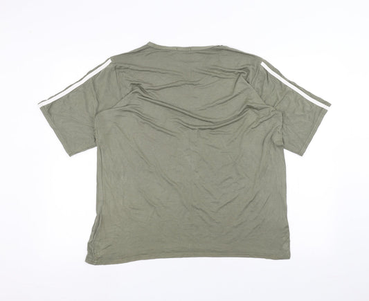 Boohoo Mens Green    T-Shirt Size 14