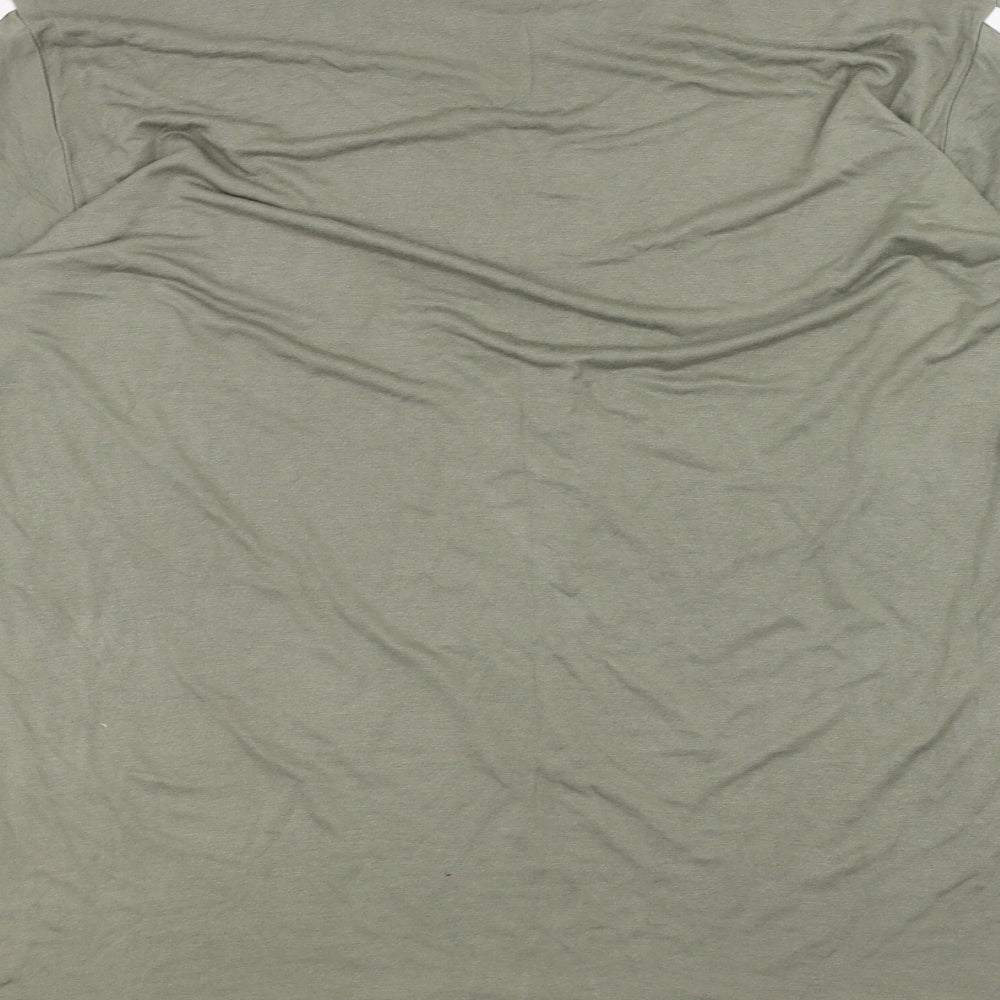 Boohoo Mens Green    T-Shirt Size 14