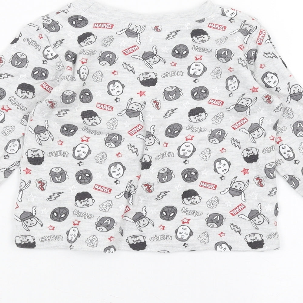 George Baby Grey   Basic T-Shirt Size 6-9 Months  - marvel