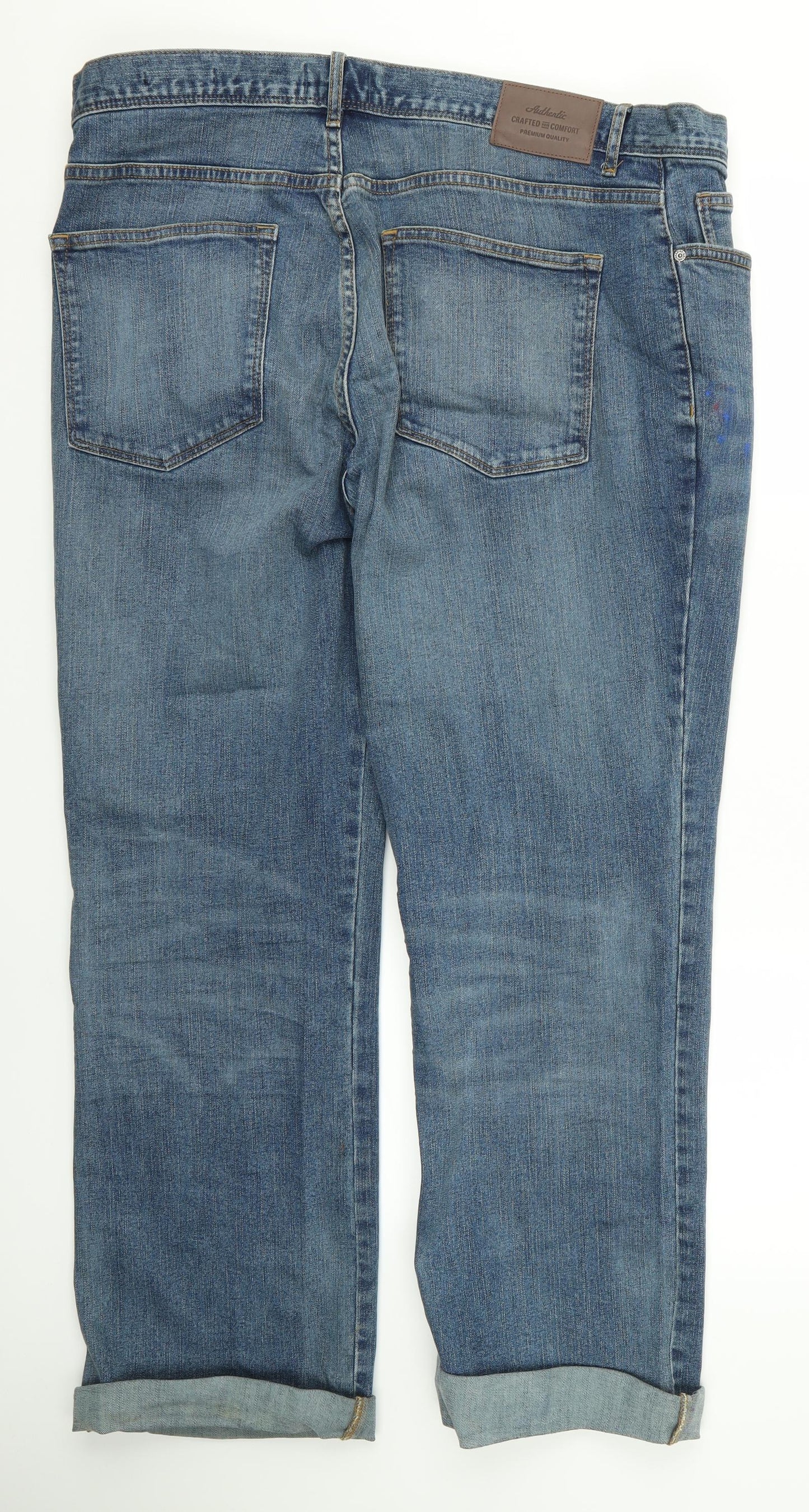 TU Womens Blue  Denim Bootcut Jeans Size 38 L32 in