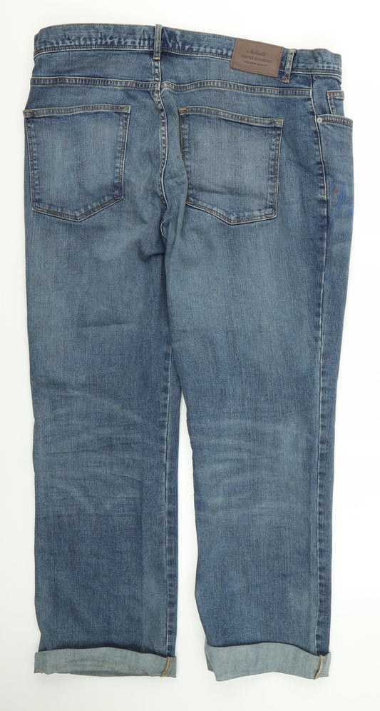 TU Womens Blue  Denim Bootcut Jeans Size 38 L32 in