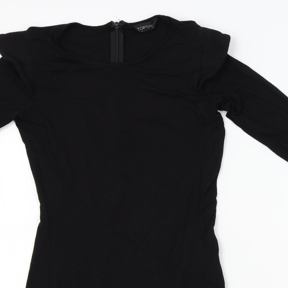 Topshop Womens Black   Pencil Dress  Size 6
