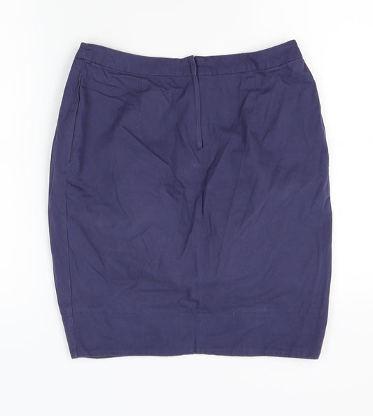 Topshop Womens Blue   Straight & Pencil Skirt Size 8
