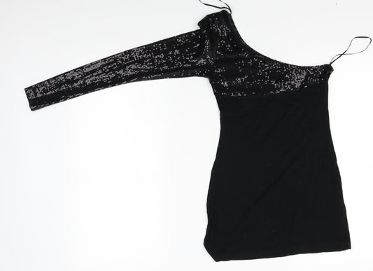 ASOS Womens Black   Tunic T-Shirt Size 6