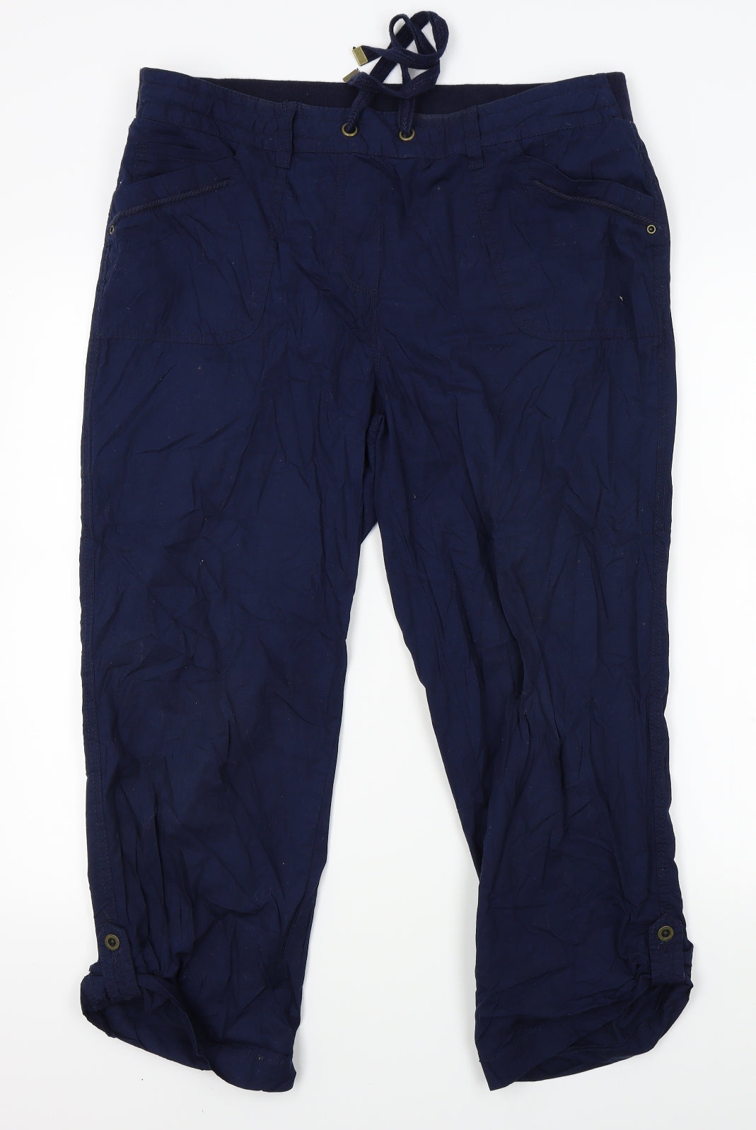 Preworn Womens Blue   Trousers  Size 14 L25 in