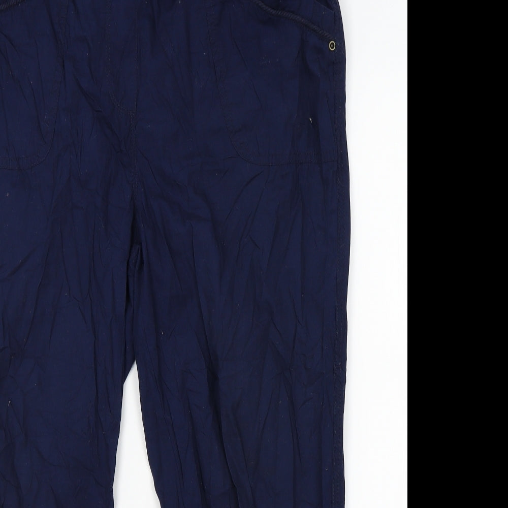 Preworn Womens Blue   Trousers  Size 14 L25 in