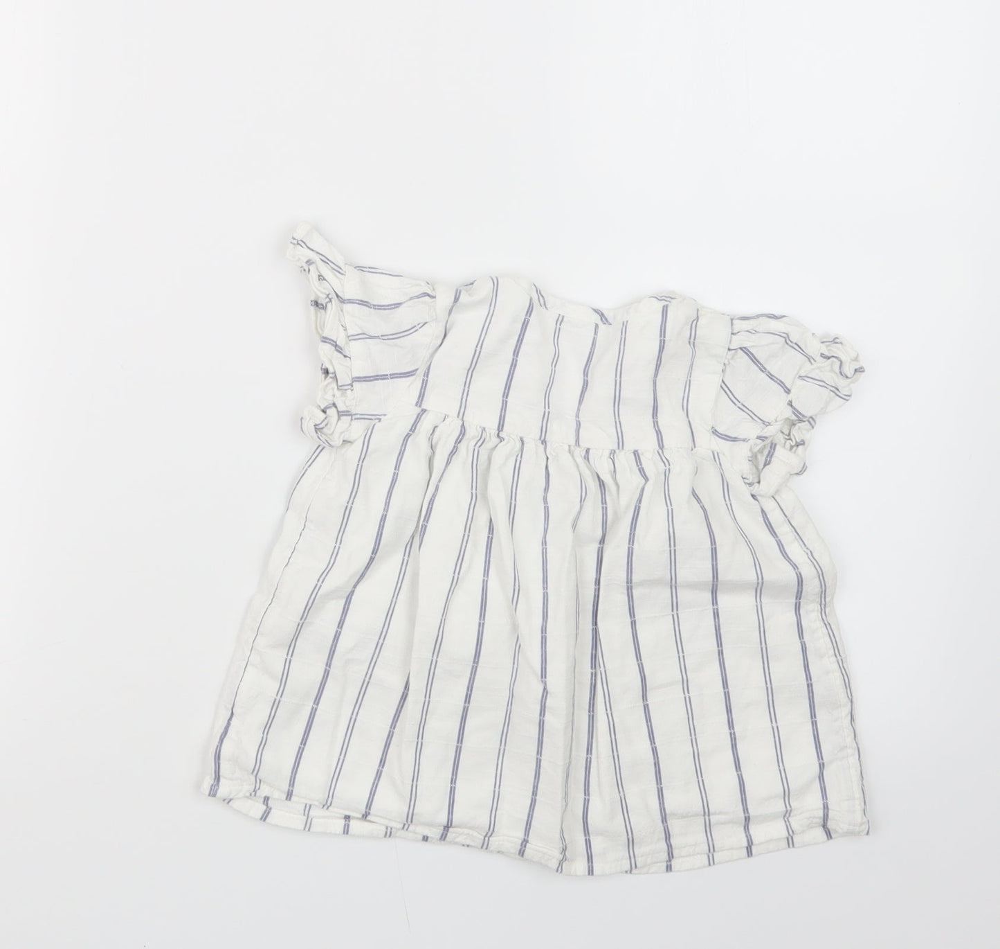Primark Girls Blue Striped  T-Shirt Dress  Size 18-24 Months
