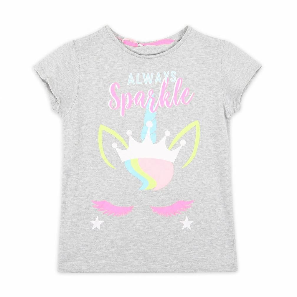 Pep&Co Girls Grey   Basic T-Shirt Size 8-9 Years