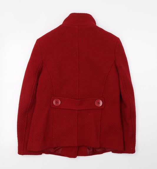 Autonomy Womens Red   Overcoat Coat Size 12