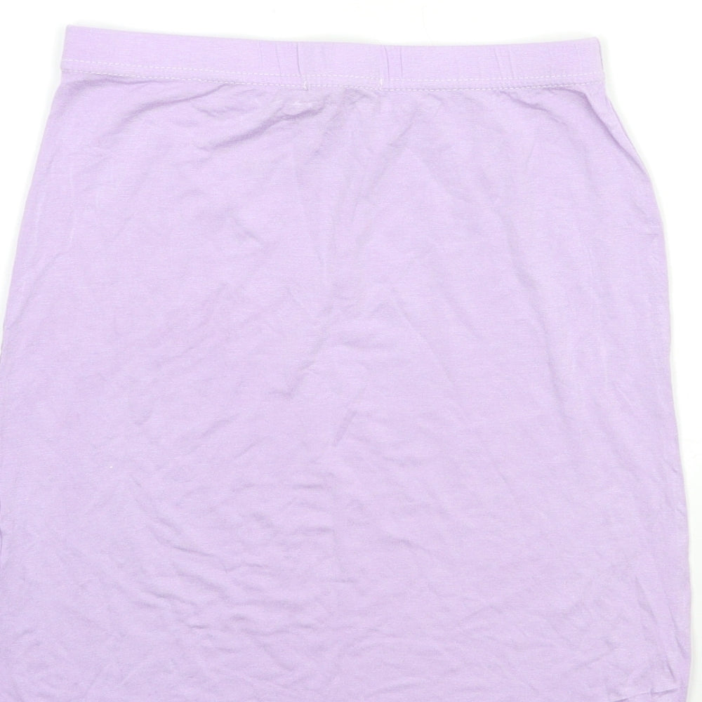 PRETTYLITTLETHING Womens Purple   Mini Skirt Size 8