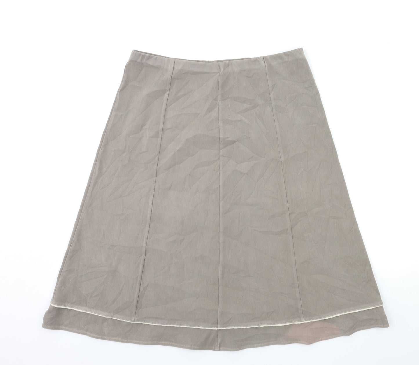 Preworn Womens Grey   A-Line Skirt Size 14