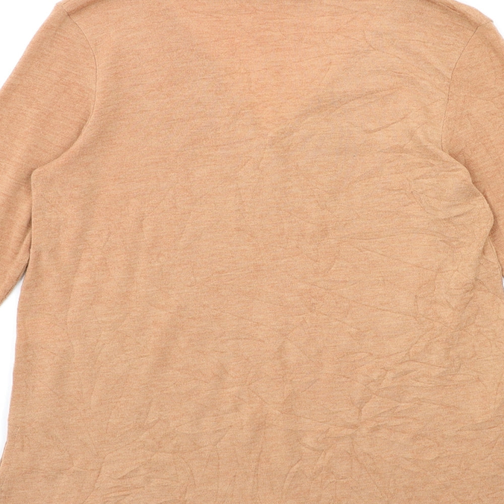 River Island Womens Orange  Knit Pullover Jumper Size 10