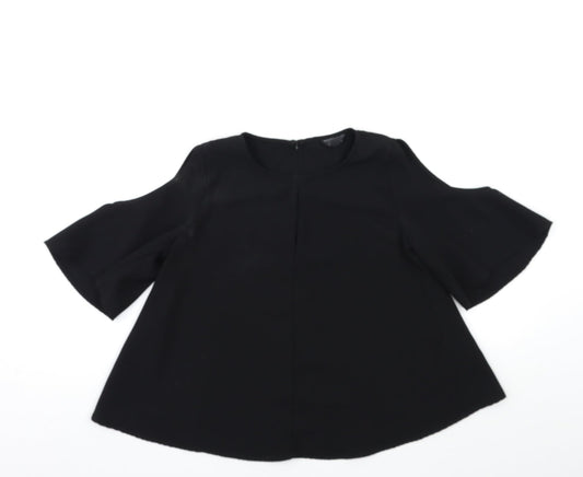Topshop Womens Black   Basic T-Shirt Size 10