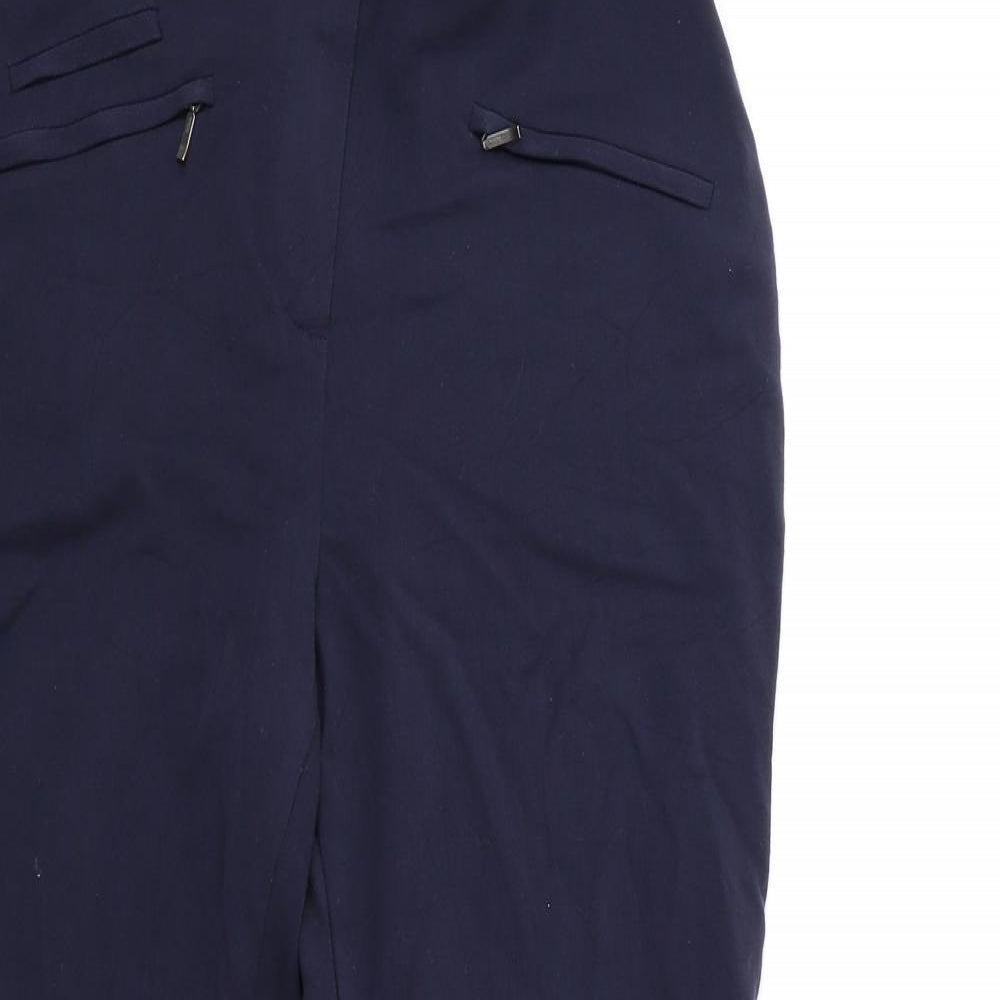 Marks and Spencer Womens Blue   Trousers  Size 8 L27 in