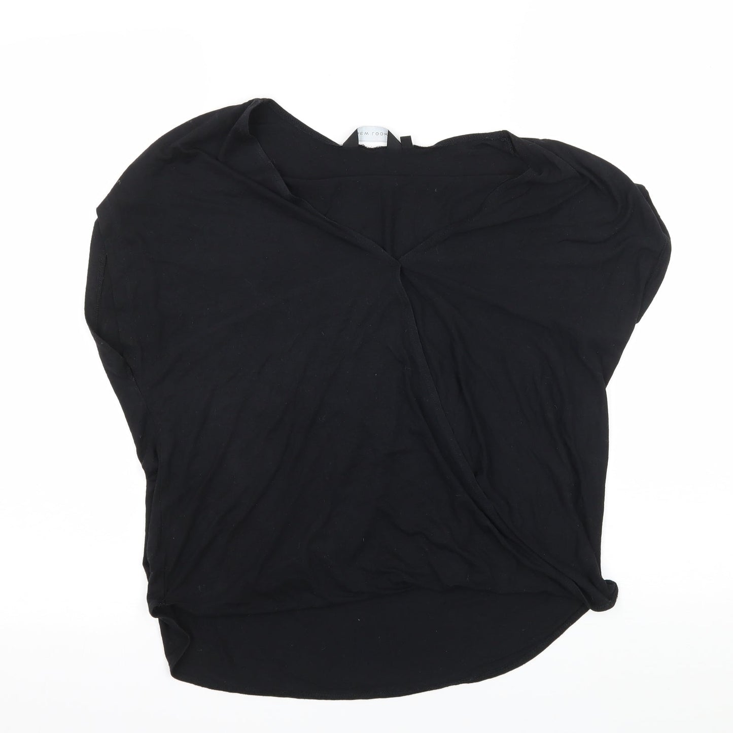 New Look Womens Black  Jersey Basic T-Shirt Size 10