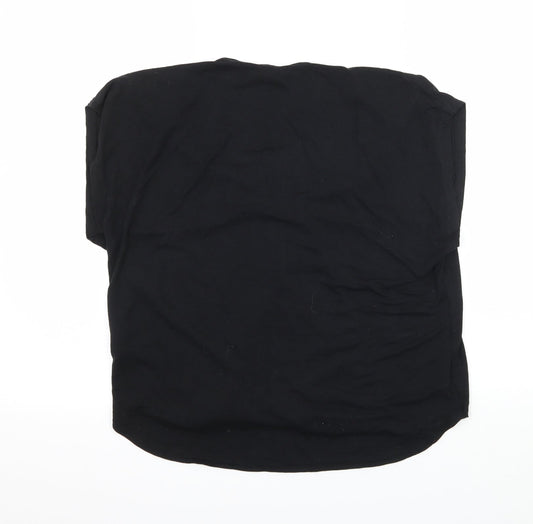 New Look Womens Black  Jersey Basic T-Shirt Size 10