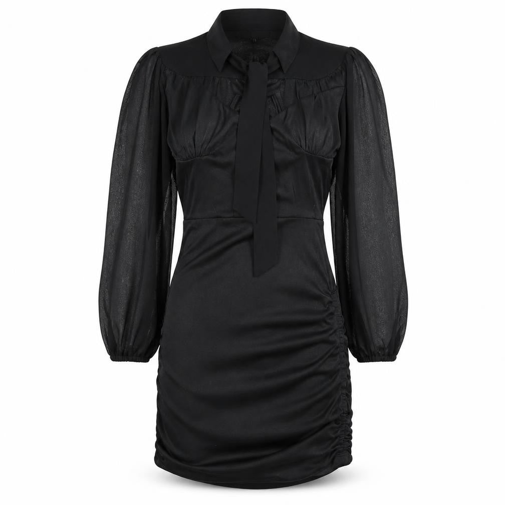 Boohoo Womens Black  Jersey Ball Gown  Size 8