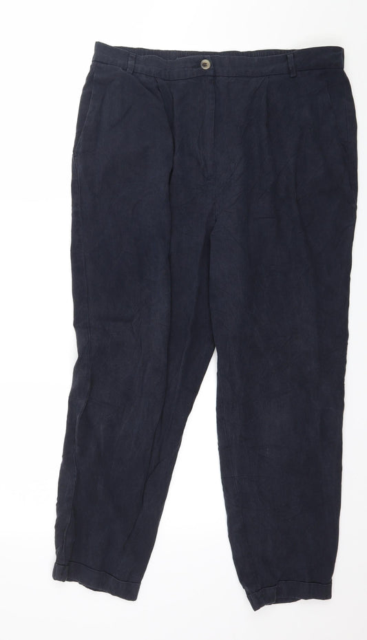 Preworb Womens Blue   Trousers  Size 36 in L25 in