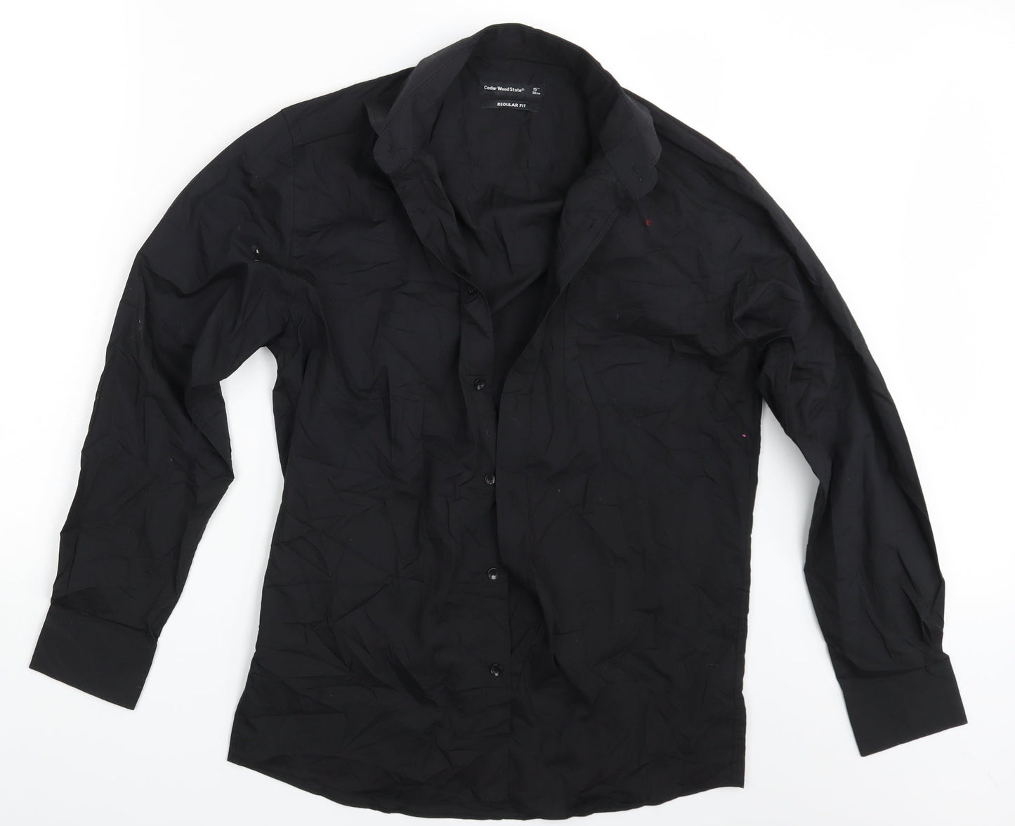 Cedar Wood State Mens Black    Button-Up One Size