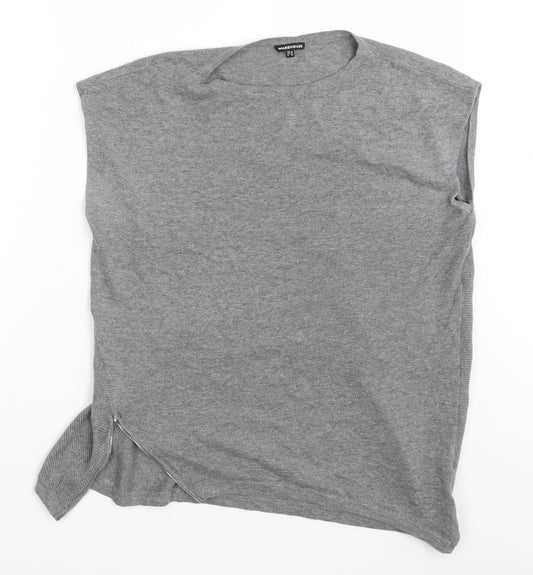 Warehouse Womens Grey   Basic T-Shirt Size 14