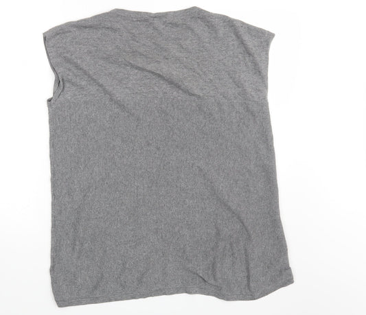 Warehouse Womens Grey   Basic T-Shirt Size 14
