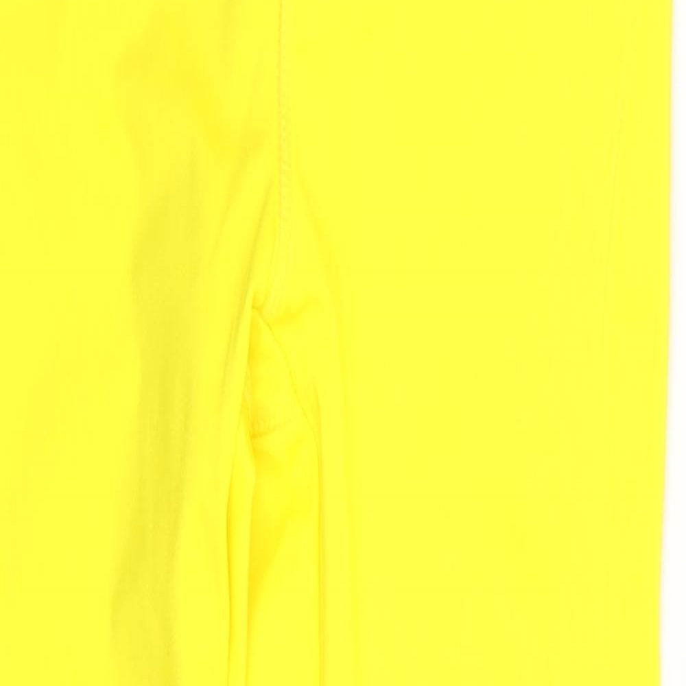ASOS Womens Yellow   Jegging Leggings Size 8 L24 in - Waist 22in