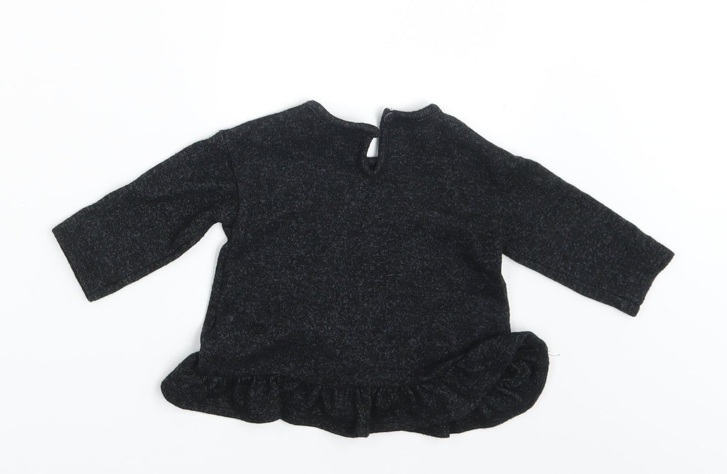 George Girls Grey   Pullover Jumper Size 3-6 Months