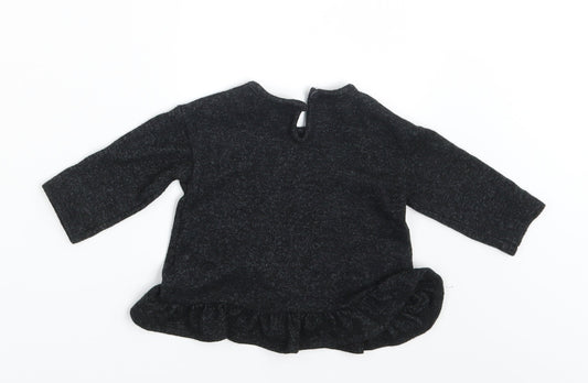 George Girls Grey   Pullover Jumper Size 3-6 Months