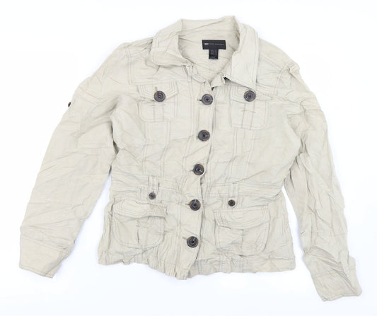 MNG Womens Beige   Jacket  Size L