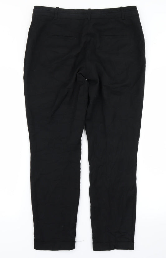 NEXT Womens Black   Trousers  Size 12 L26 in