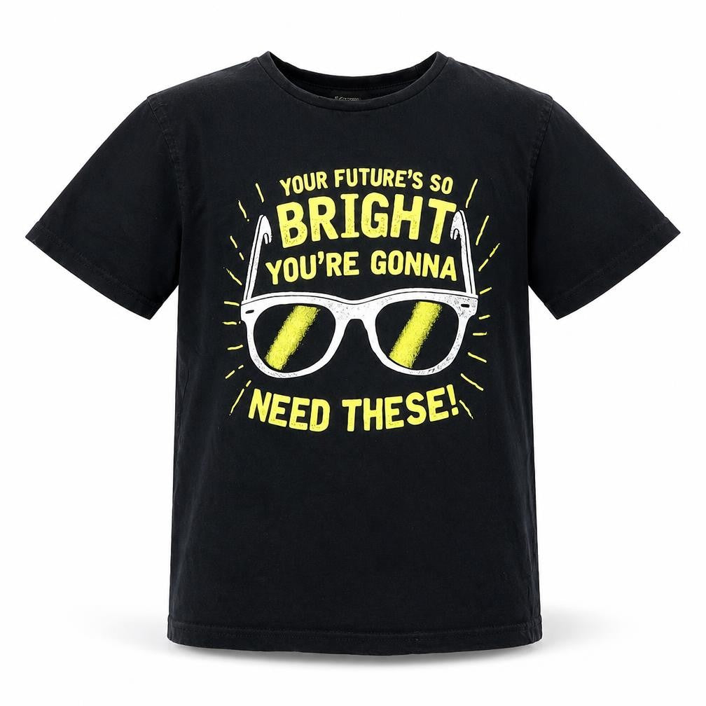 George Boys Black   Basic T-Shirt Size 9-10 Years