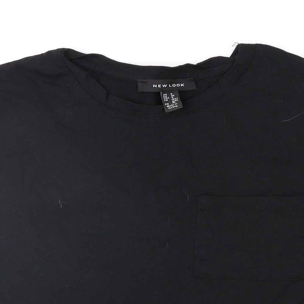 New Look Womens Black   Basic T-Shirt Size 8